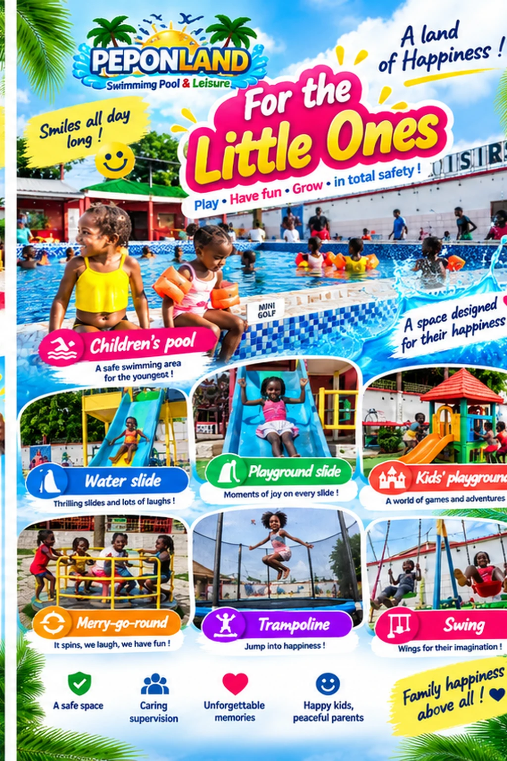 Children's park et loisirs pour les petits à PEPONLAND